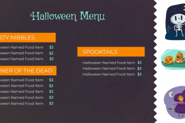 Holidays Halloween Template 4L