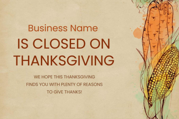 Holidays Thanksgiving Template 4L