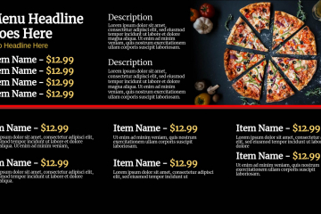 Menu Template 8L