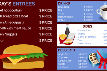 Menu Template 3L