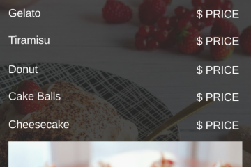 Menu Template 4P