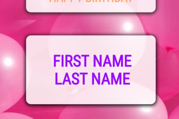 Recognition Templates Birthday 1P