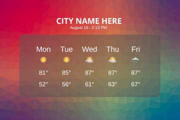 Weather Template 6L
