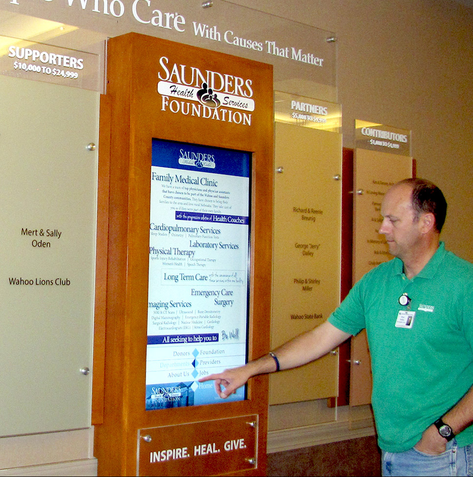 Healthcare Digital Signage Donor Wall