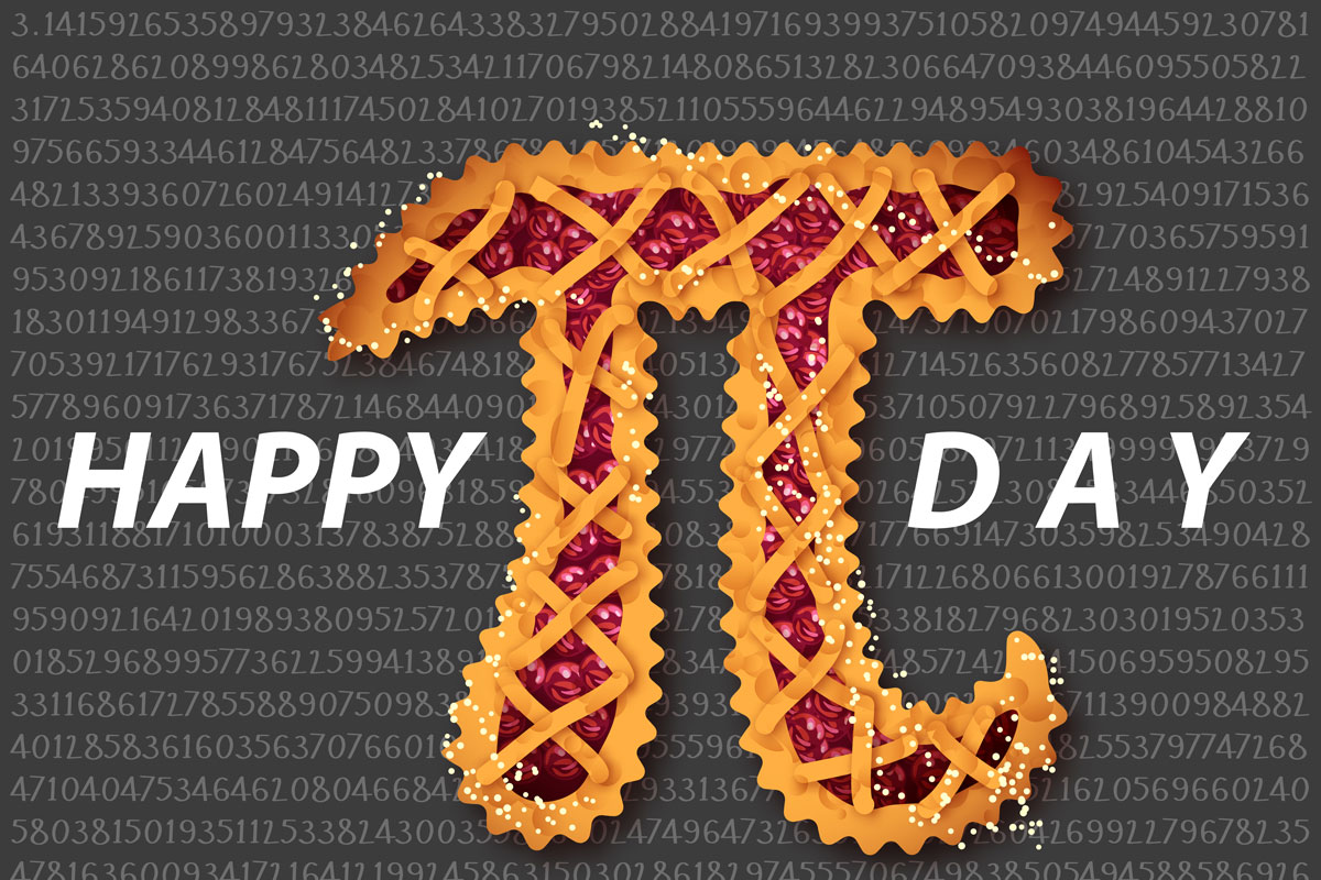 March 14 Pi Day Digital Signage Graphic