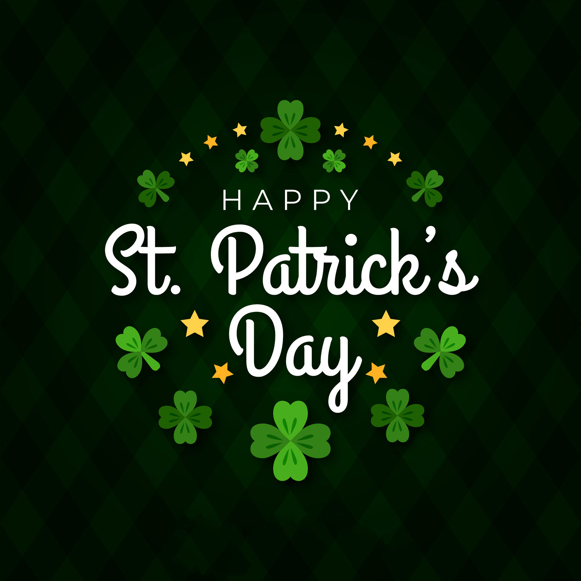 March 17 St Patricks Day Digital Signage Graphic