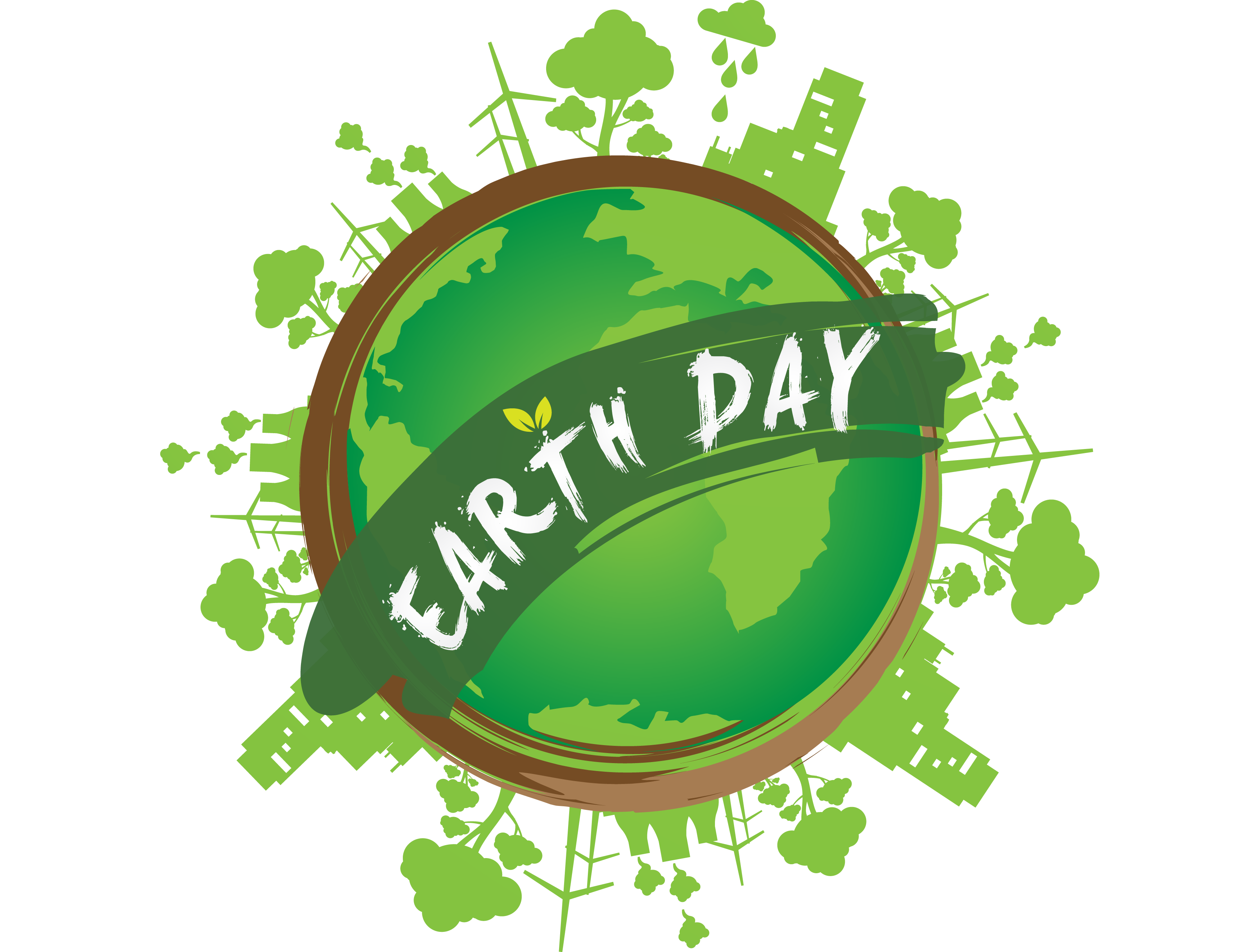 April 22 Earth Day Digital Signage Graphic