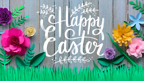 April 4 Easter Digital Signage Graphic