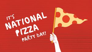 May 21 Pizza Party Day Digital Signage Graphic