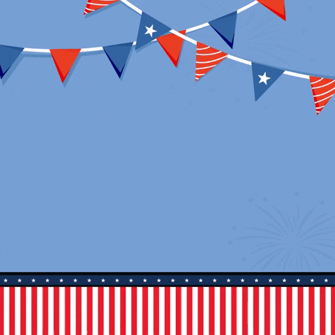 Fourth of July Graphic for Digital Signage
