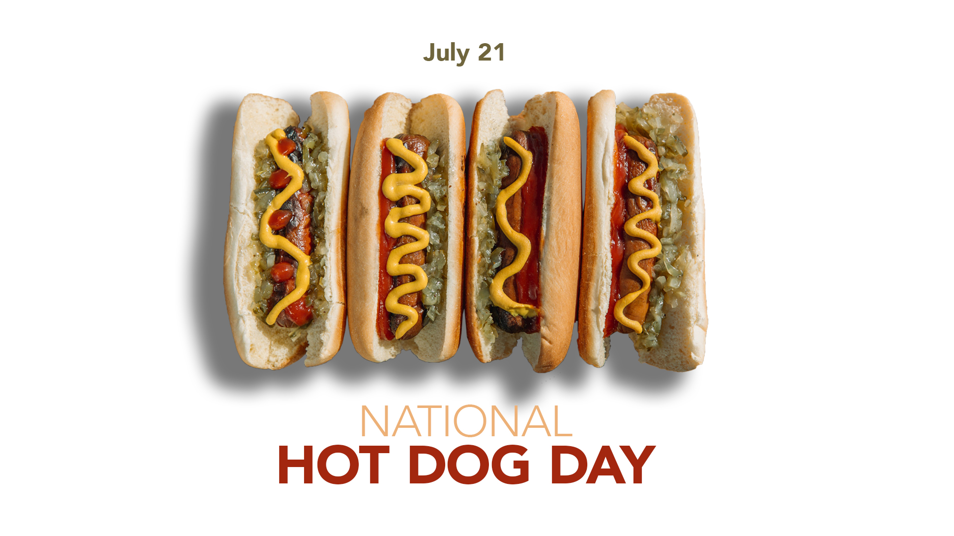 Nation Hot Dog Day July 21 Digital Signage Graphic