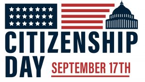 Citizenship Day September 17 Digital Signage Graphic