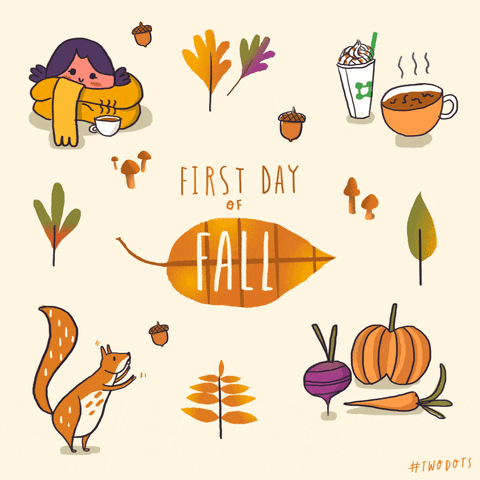 First Day Of Fall September 22 Digital Signage Graphic