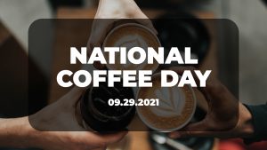 National Coffee Day September 29 Digital Signage Graphic