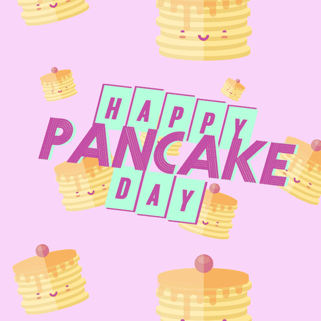 Happy Pancake Day September 26 Digital Signage Graphic