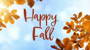 Happy Fall Background Digital Signage Graphic