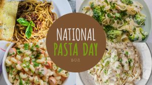 National Pasta Day October 17 Digital Signage Graphic