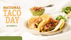 National Taco Day October 4 Digital Signage Graphic