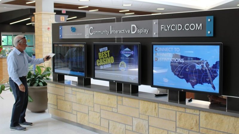 Digital Sign Airport Display Flight Information Flight Tracker Custom Development