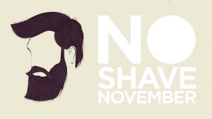 No Shave November Digital Signage Graphic