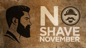 No Shave November Digital Signage Graphic