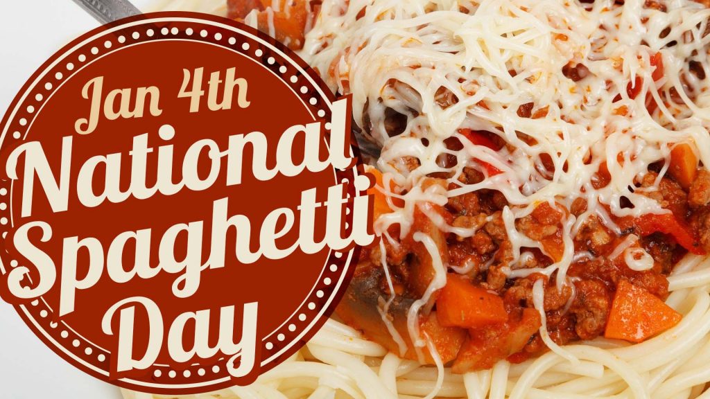 National Spaghetti Day Jan4 Arreya Digital Signage Graphic