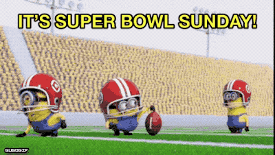 Super Bowl Sunday Feb 13 Digital Signage Graphic