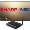 43 4k sharp nec chrome digital signage package