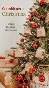 christmas countdown digital signage widget