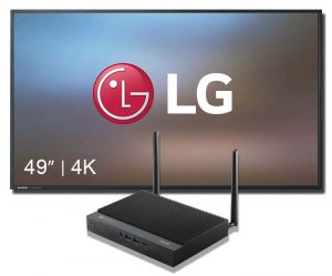 LG 49" 4K digital signage package