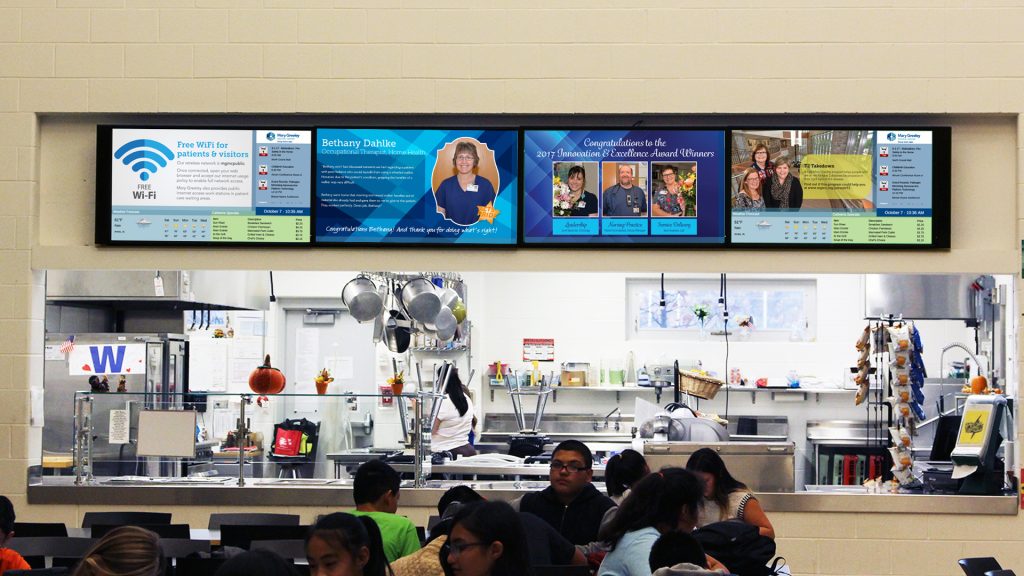 cafeteria-digital-signage-menu-video-wall-hospital