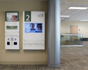 hospital healthcare digital interactive wayfinding kiosk