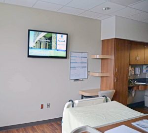 hospital patient room tv channel