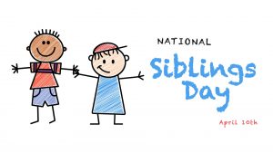 National Siblings Day April 10 Arreya Digital Signage Graphic
