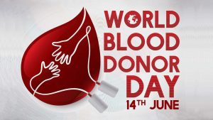 Blood Donor Day June 14 Arreya Digital Signage Graphic