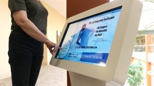 digital signage touchscreen wayfinding kiosk