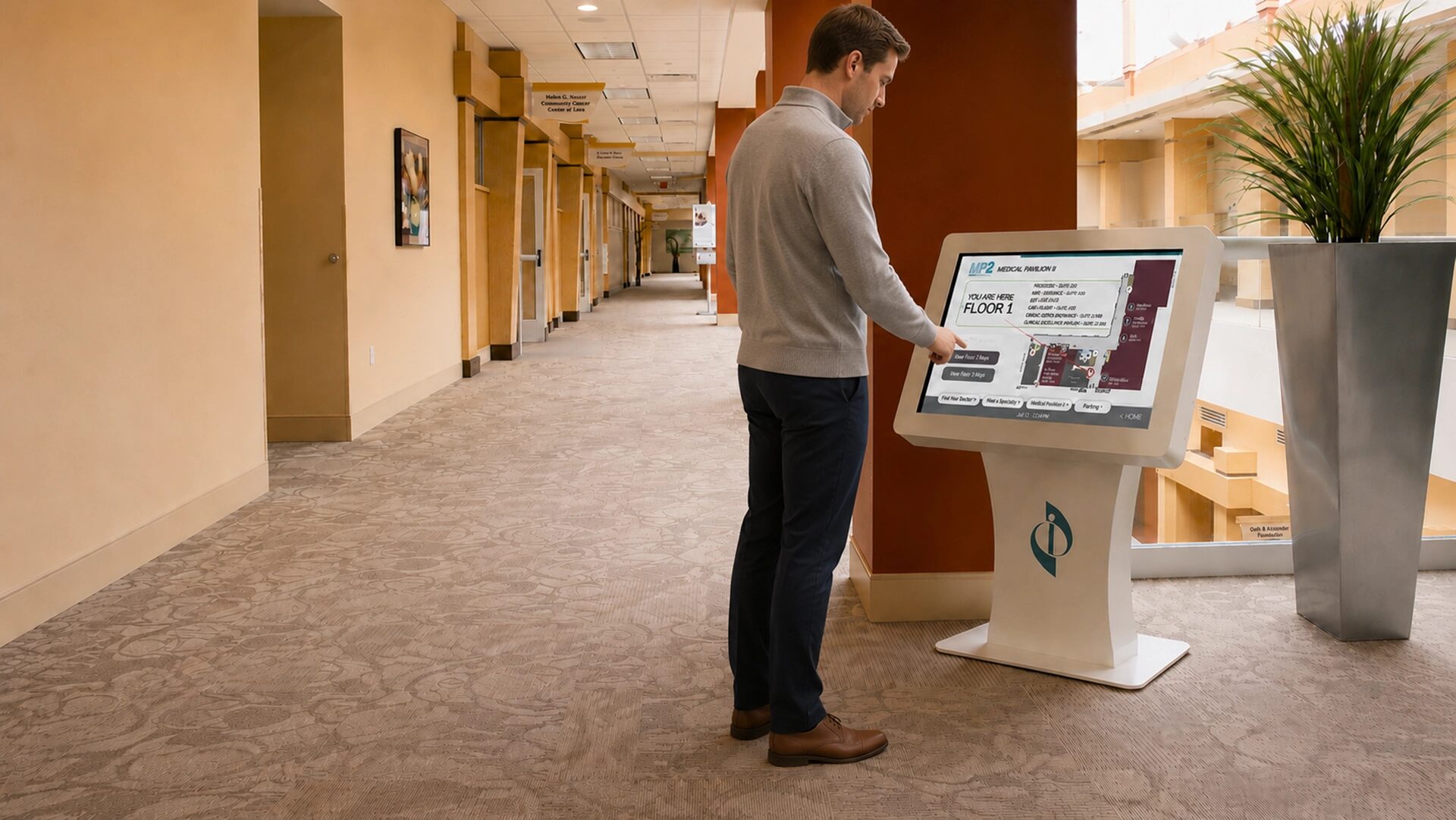 interactive digital signage kiosk
