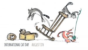 Cat Day August 8th Arreya Digital Signage Graphic