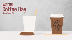 National Coffee Day September 29 Arreya Digital Signage Graphic