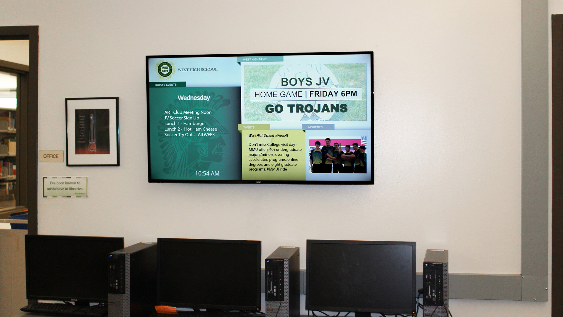 Digital Signage for Schools - Secure & Reliable