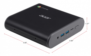 acer chromebox CX13 with dimensions