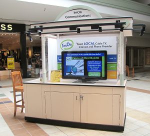 digital signage advertising kiosk mall
