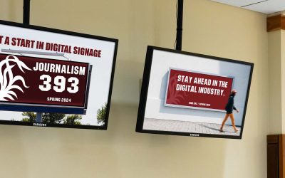 University of South Carolina School of Journalism and Mass Communications and Arreya Digital Signage Service pair up for the first Digital Signage Course
