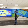 XL Digital Signage Wall display greets visitors at a regional airport..