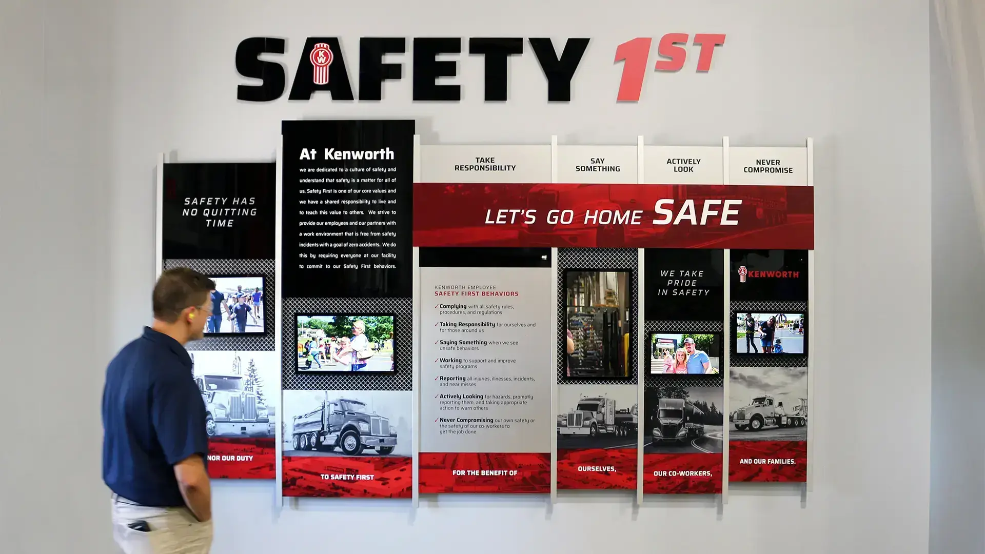 Add a safety display to emphasize your program and goals