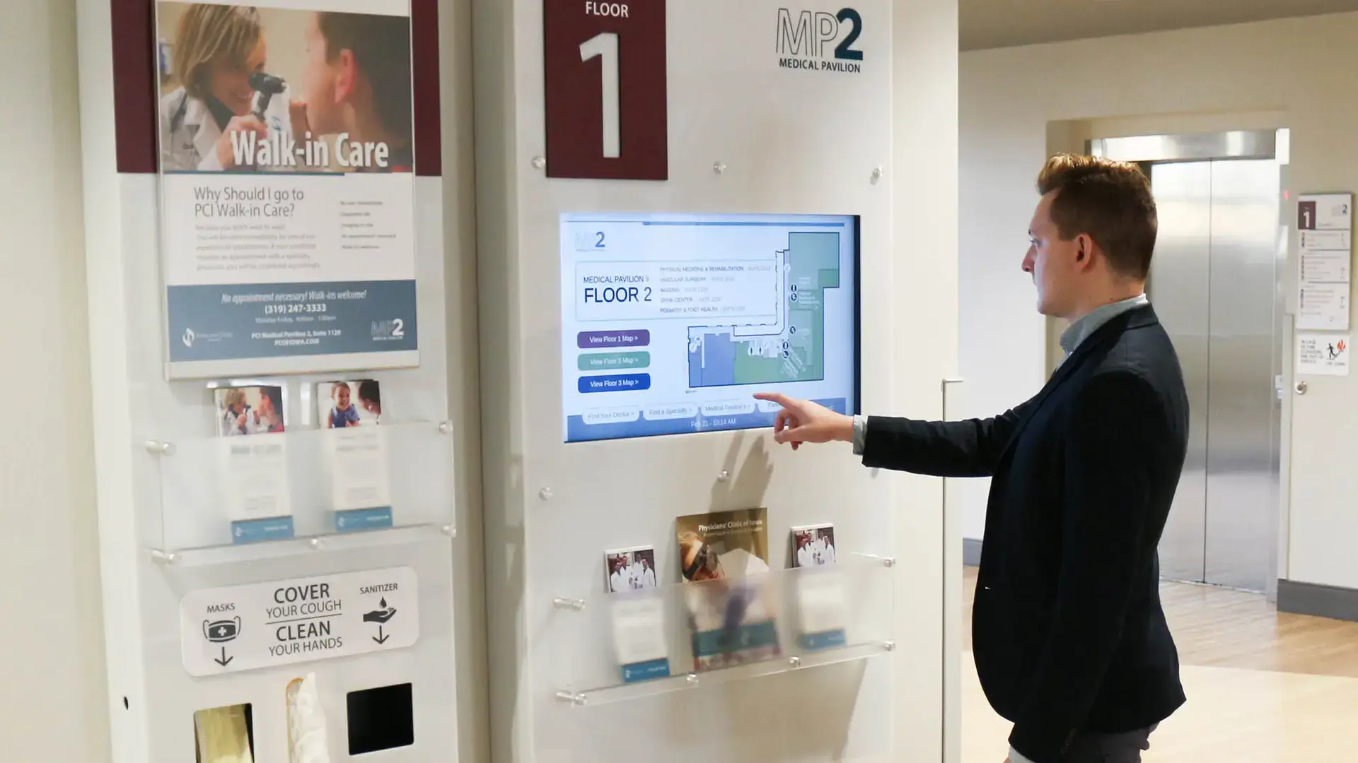 PCI=Healthcare-Hospital-Wayfinding-Digital-Signage-Arreya-Digital-Touch