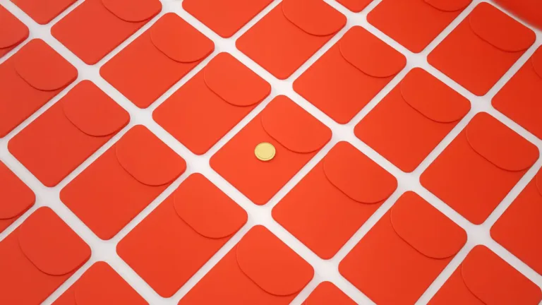 The graphic is covered with ai generated red envelopes on top of a white surface. The center most envelope has a gold wax seal on it.