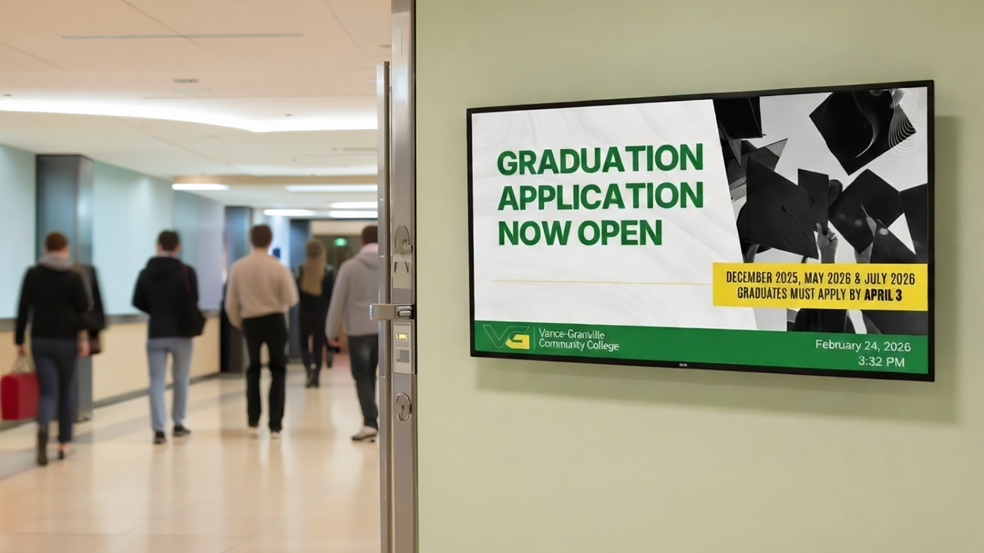 Amazon Signage Stick Digital Signage Case Study: Vance-Granville Community College 