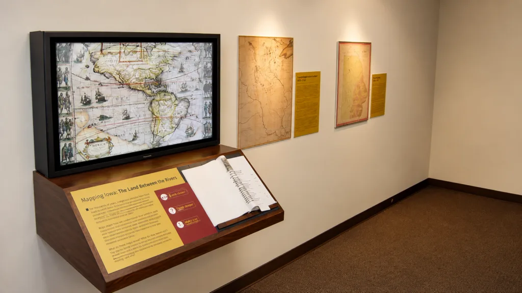 museum interactive digital exhibit maps