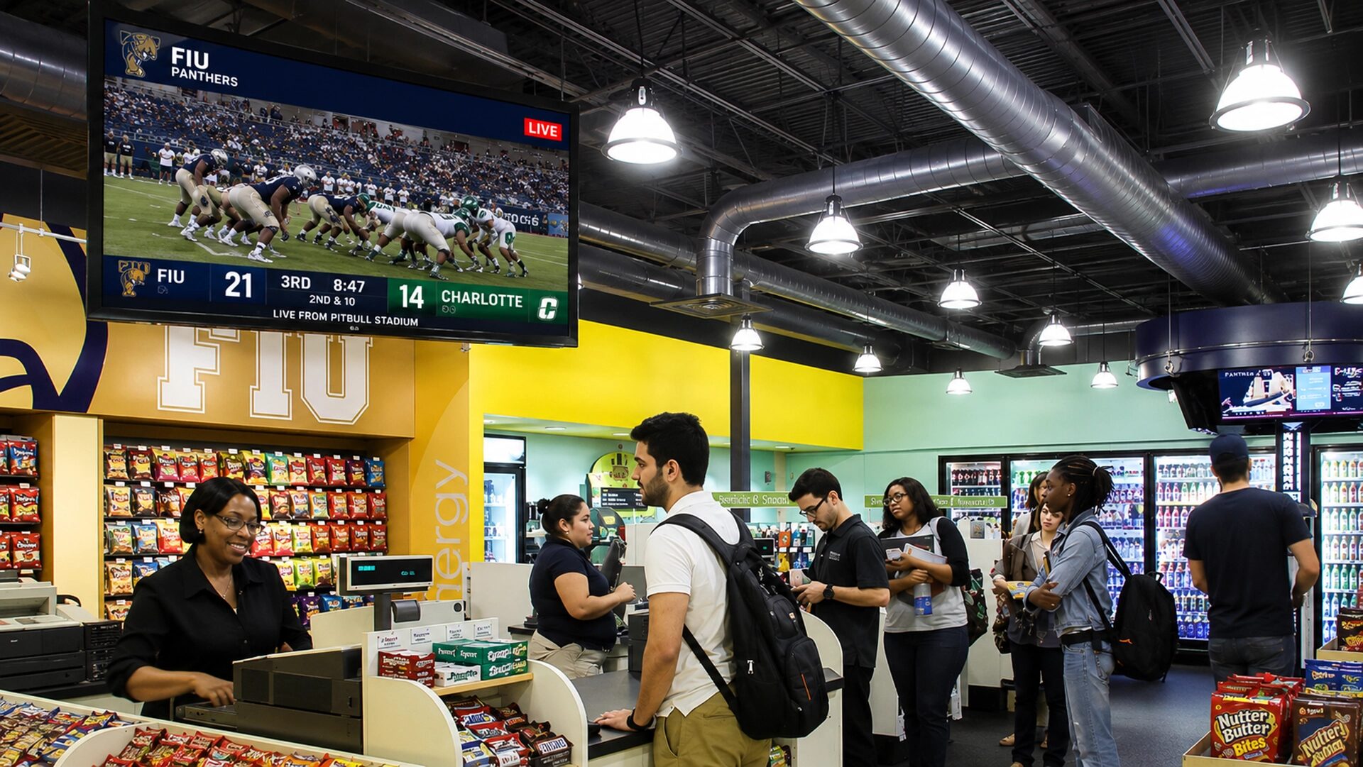 school digital signage livestream athletic events arreya